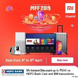 Mi Fan Fest 2019: 5% Instant Discount