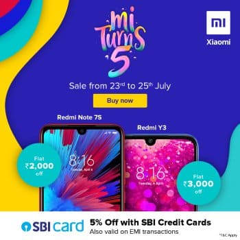 ₹ 3000 OFF on Redmi Y3