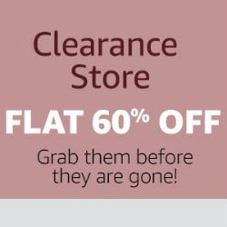 Flat 60% OFF on Clearance Sale Store Orders