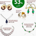 Get 53% off Natural Ruby, Emerald, Sapphire & Freshwater Pearl Jewellery Sets Orders