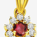 Get 50% off Classic Ruby Diamond Pendant Orders