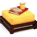 Get 13% off Elmwood Matrix Stool With Mustard Upholstry Orders