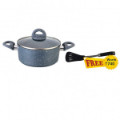 Flat 25% OFF on Granite Casserole With Lid 20 Cm