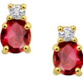 Get 50% off Diamond & Ruby Solitaire Earrings Orders