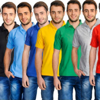 75% OFF on Lime Combo of 8 Polo T-Shirts Orders