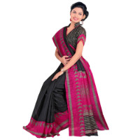 Get 47% off Rashmi Creation Geometric Printed Bhagalpuri Silk Saree Orders