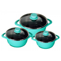 Flat 38% OFF on Aquamarine Ceramide Casserole Set of 6Pcs