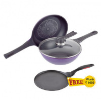 Get FREE Dosa Tawa (25cm) & Recipe Booklet worth ₹ 1,930 + Extra 50% off Induction Diamond Pan Set Orders