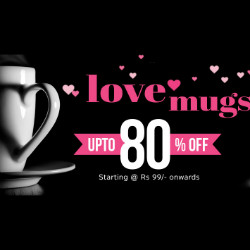 Get Minimum 20% off Love MUGS Orders