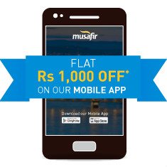 Musafir: Flat ₹ 400 OFF on APP Flight Bookings Site-Wide