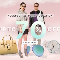 Jabong: Upto 70% OFF on Accessories Fest Orders