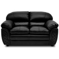 Upto 50% OFF on Mirage Two Seater Sofa (Black)