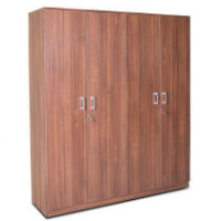 Flat 35% OFF on Wilson Four Door Wardrobe Regato Walnut