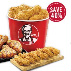 Flat 38% OFF on Triple Treat 14Pc Chicken @ ₹ 649