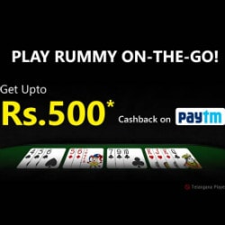 Upto ₹ 500 Cashback on PayTM Orders Site-Wide