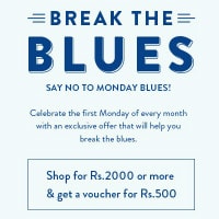 Flat 15% OFF on Break the Blues Orders