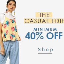 AJIO: Minimum 40% OFF on The Casual Edit Orders !